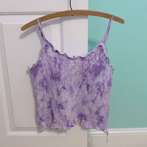 Kohl’s Purple and White Tie-Dye Tank Top